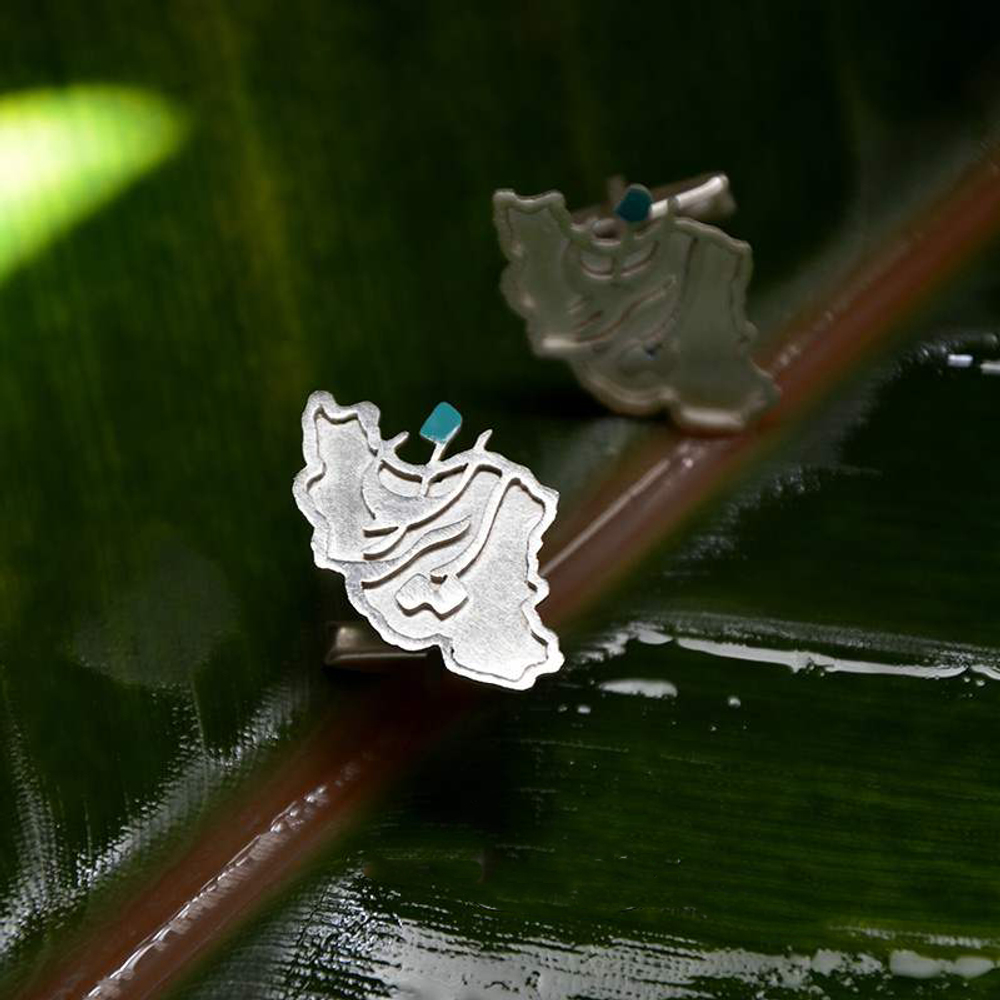 Серебрянные запонки Arte Aghalan Iran 20220390 Иран