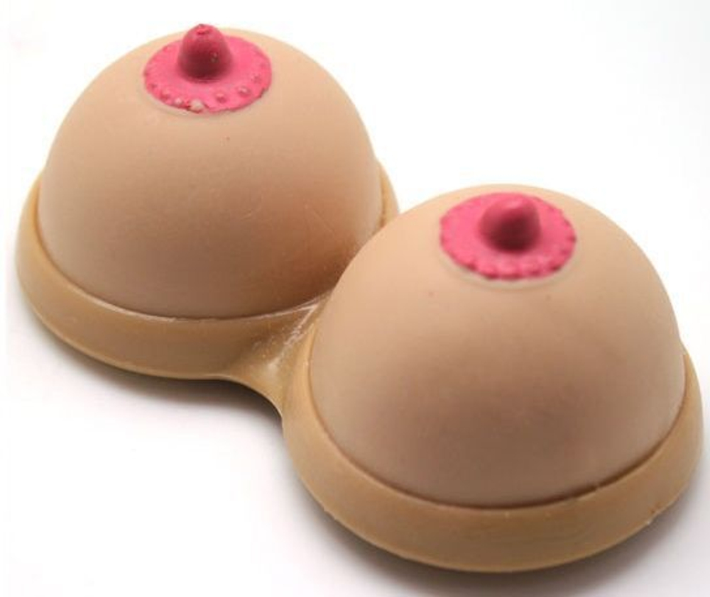 Подставка под руку для работы с мышкой в форме бюста (Цвет: телесный)