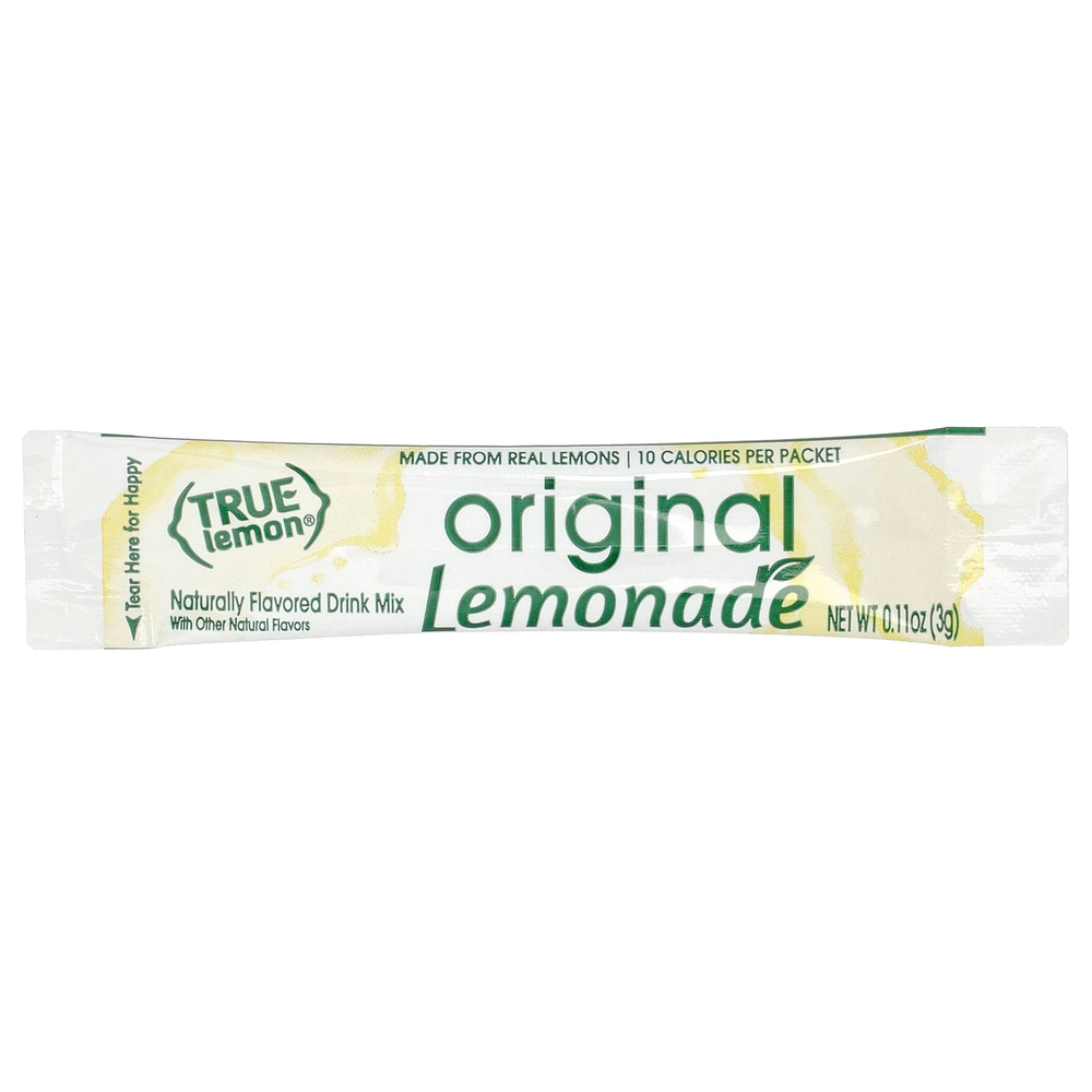 True Citrus, True Lemon, лимонад с оригинальным вкусом, 10 пакетиков, 30 г