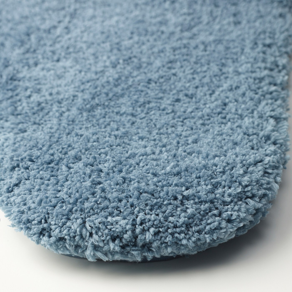 Коврик для туалета IKEA ALMTJARN (АЛЬМТЬЯРН), Голубой, 55х60 см