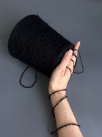 Пряжа Filati Biagioli Modesto DAFFY (65% меринос,28% кашемир, 7% па) 480м/100 м, черный