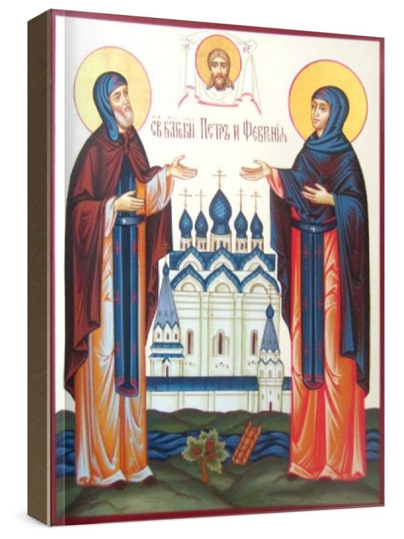 Петр и Феврония (рукописная икона)