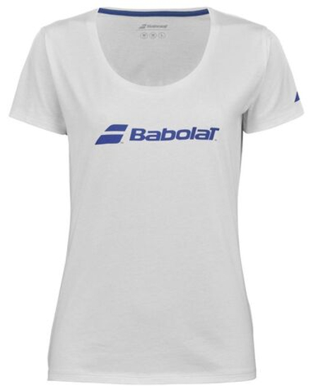 Футболка для девочки Babolat Girls Exercise T-Shirt - white/white