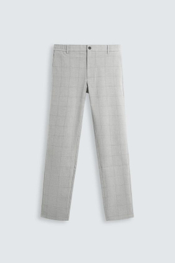 ZARA БРЮКИ SLIM FIT COMFORT, СЕРЫЙ МЕЛАНЖ