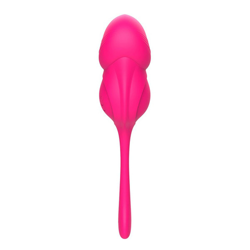 Розовое фаллическое виброяйцо 19,4см с пультом ДУ I-Moon MY-316-RCT