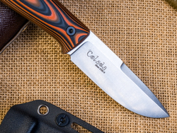 Туристический нож Colada Elmax (Cryo) StoneWash Black-Orange G10