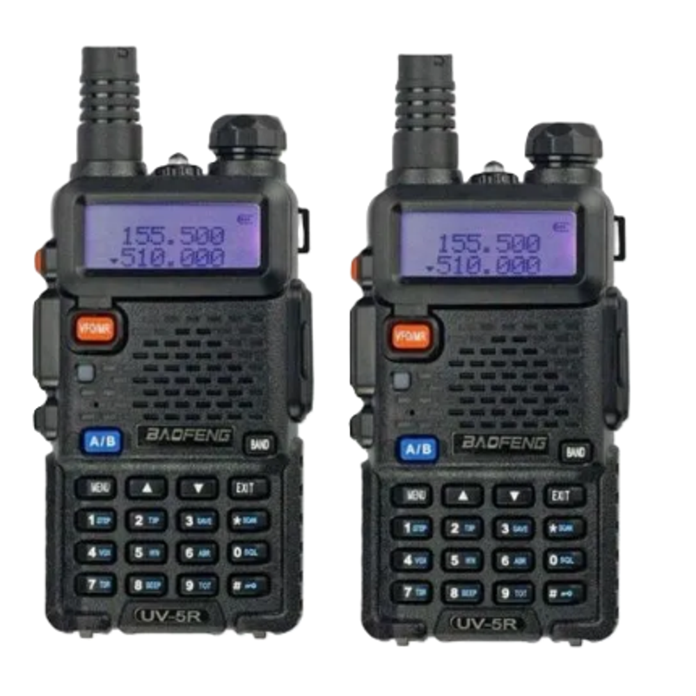 Baofeng UV-5R 5W Комплект раций 2 шт. с гарнитурами