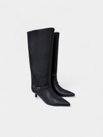 Сапоги с декоративным ремнем