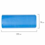 Мешки для мусора LAIMA "ULTRA" 120 л синие, рулон 10 шт. особо прочные, ПНД 23 мкм, 70х110 см, 607695