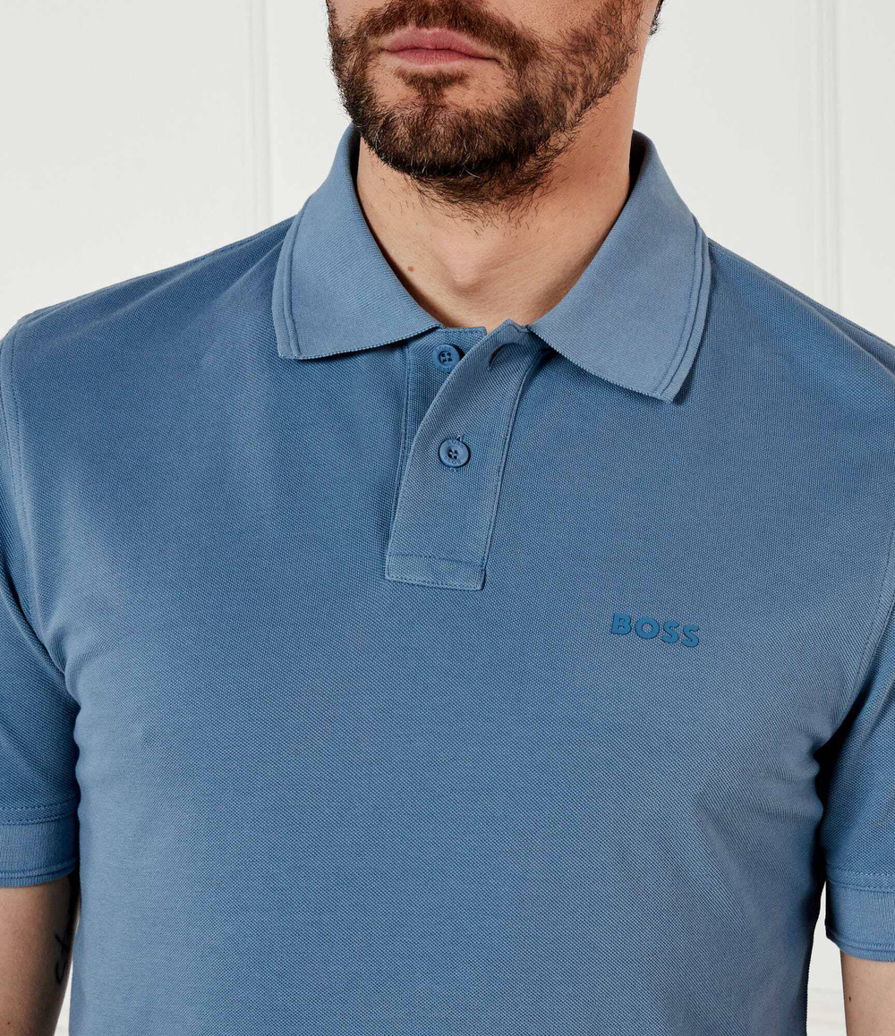 Поло Prime BOSS ORANGE - голубой(50507813)