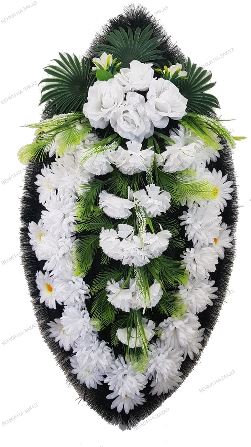 Венок из искусственных цветов «Классика №03» (125 см)