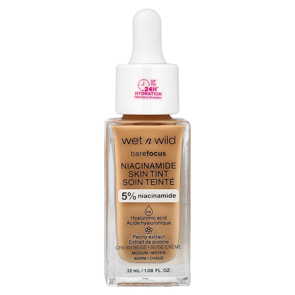 wet n wild, Barefocus, никотинамид, краситель для кожи, 1116319 кремовый бежевый, 32 мл (1,08 жидк. унции)