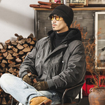 Мужская пуховая куртка из двух частей в стиле американского ретро, зимнее утолщенное пальто с капюшоном из 90% белого утиного пуха, морозостойкое и теплое.