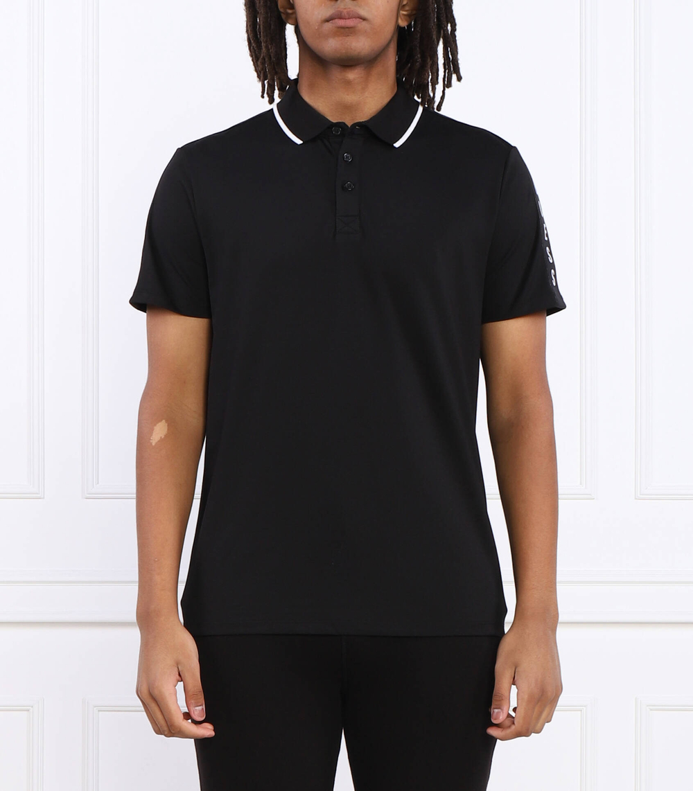 Поло PAUL PIQUE TAPE GUESS - черный(M2YP25 KARS0)