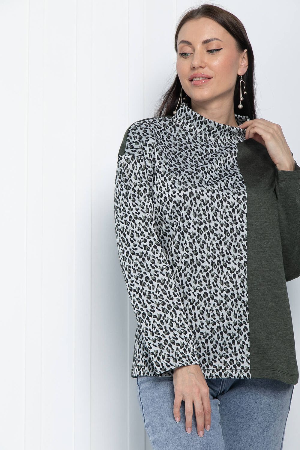 Блуза Элли (хаки) Б11306 LT Collection