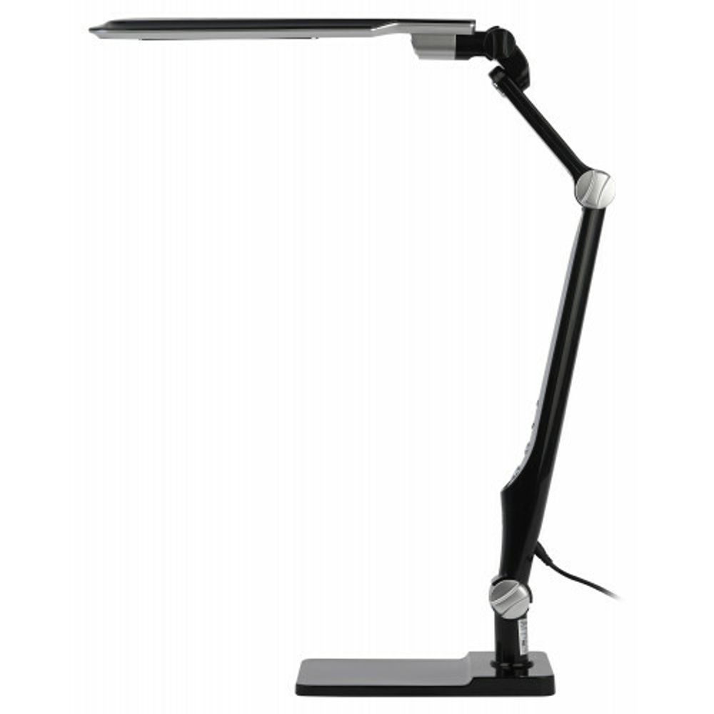 Настольный светильник ЭРА NLED-497-12W-BK светодиодный на струбцине и с основанием черный
