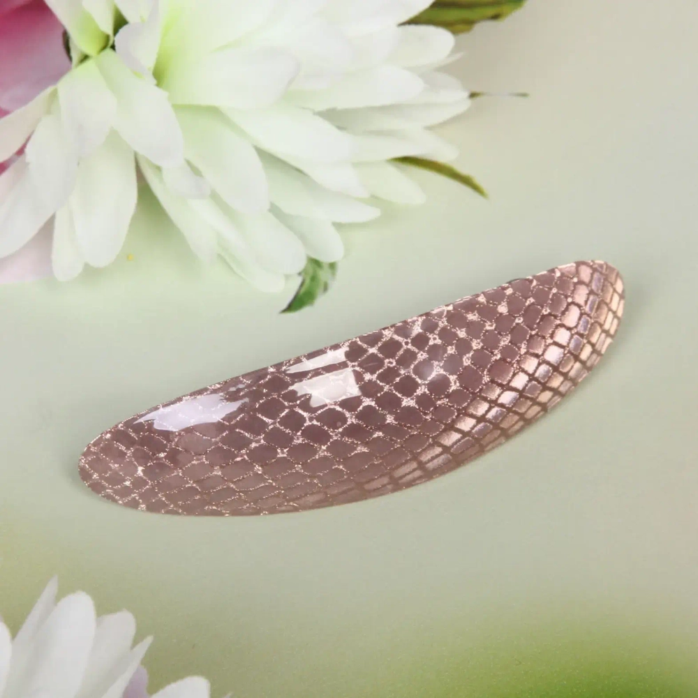 Заколка автомат «Lady Collection - Лали», овал., 6 цветов, 10*2,5см (Кокетка)