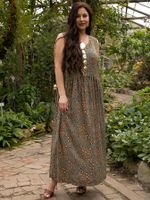 Сарафан Нерея (зеленый/лео) П15605-1М LT Collection