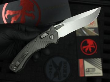 Нож Microtech Amphibian 137RL-10FLNC клинок из стали M390MK, рукоять Aluminum