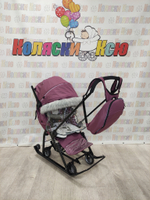 Санки-коляски Ника Детям 7-5SK ежевичный