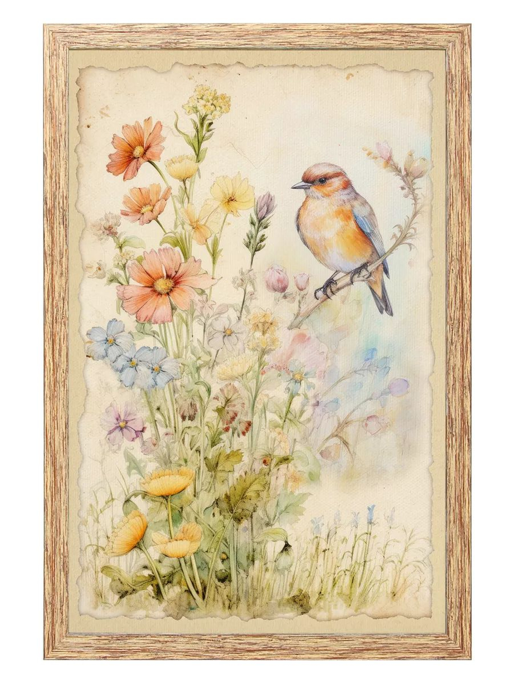 Картина на стену для интерьера на холсте в раме 33*48 см