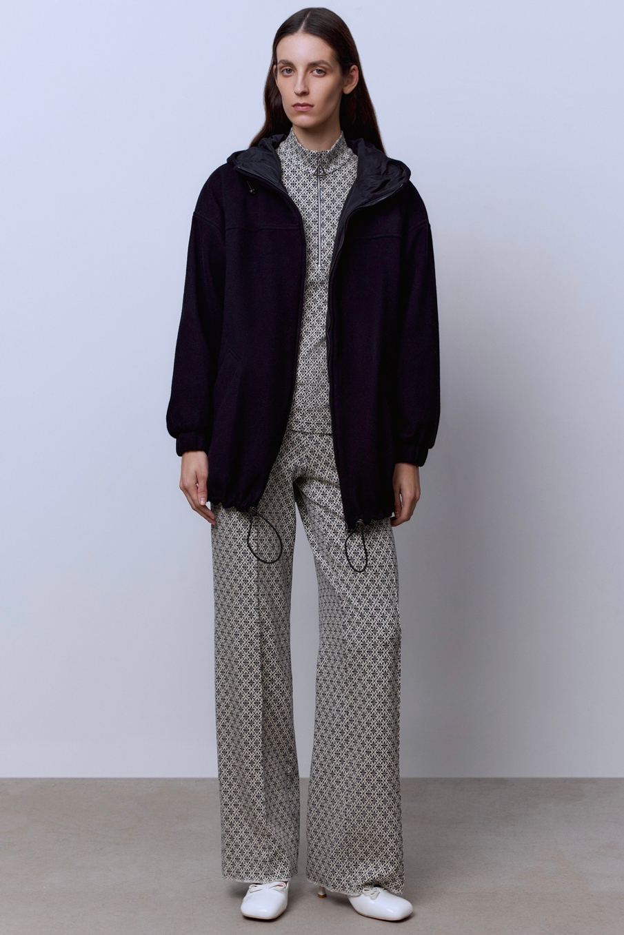 Брюки из трикотажного хлопка с принтом