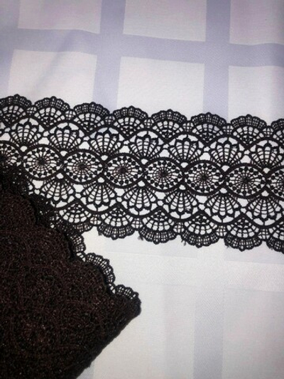 Гипюр 85мм, ВИС, цв. коричневый