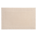 Коврик для ванной с фактурным бортиком кремового цвета из коллекции essential, 50x80 см
