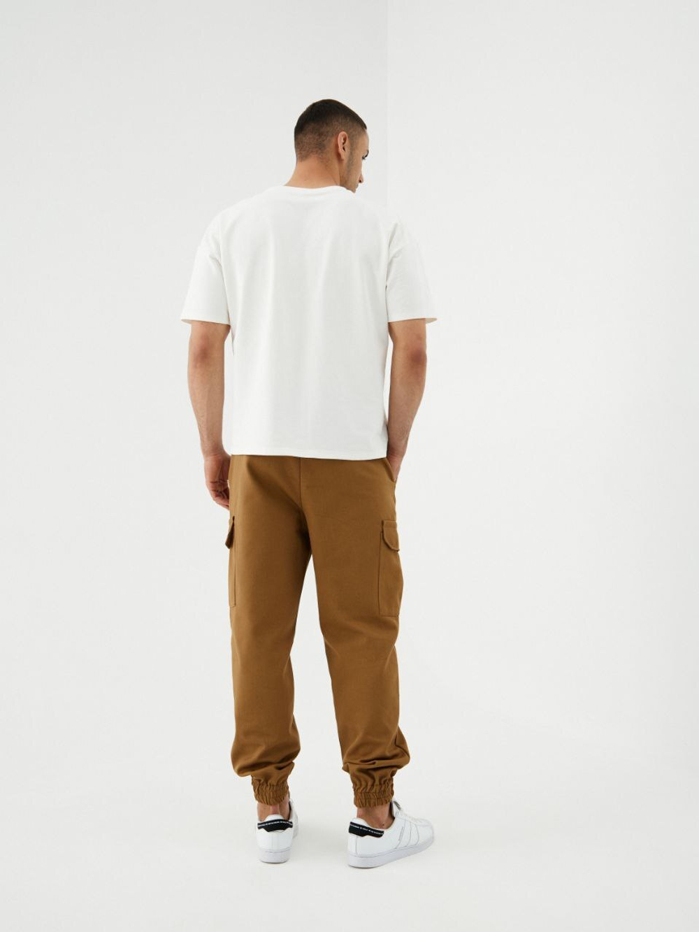 Джоггеры карго хлопковые. Кемэл