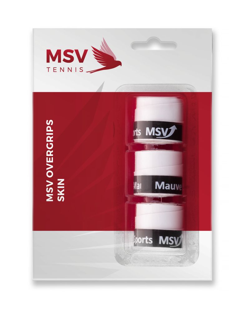 Теннисные намотки MSV Skin Overgrip 3P - белый