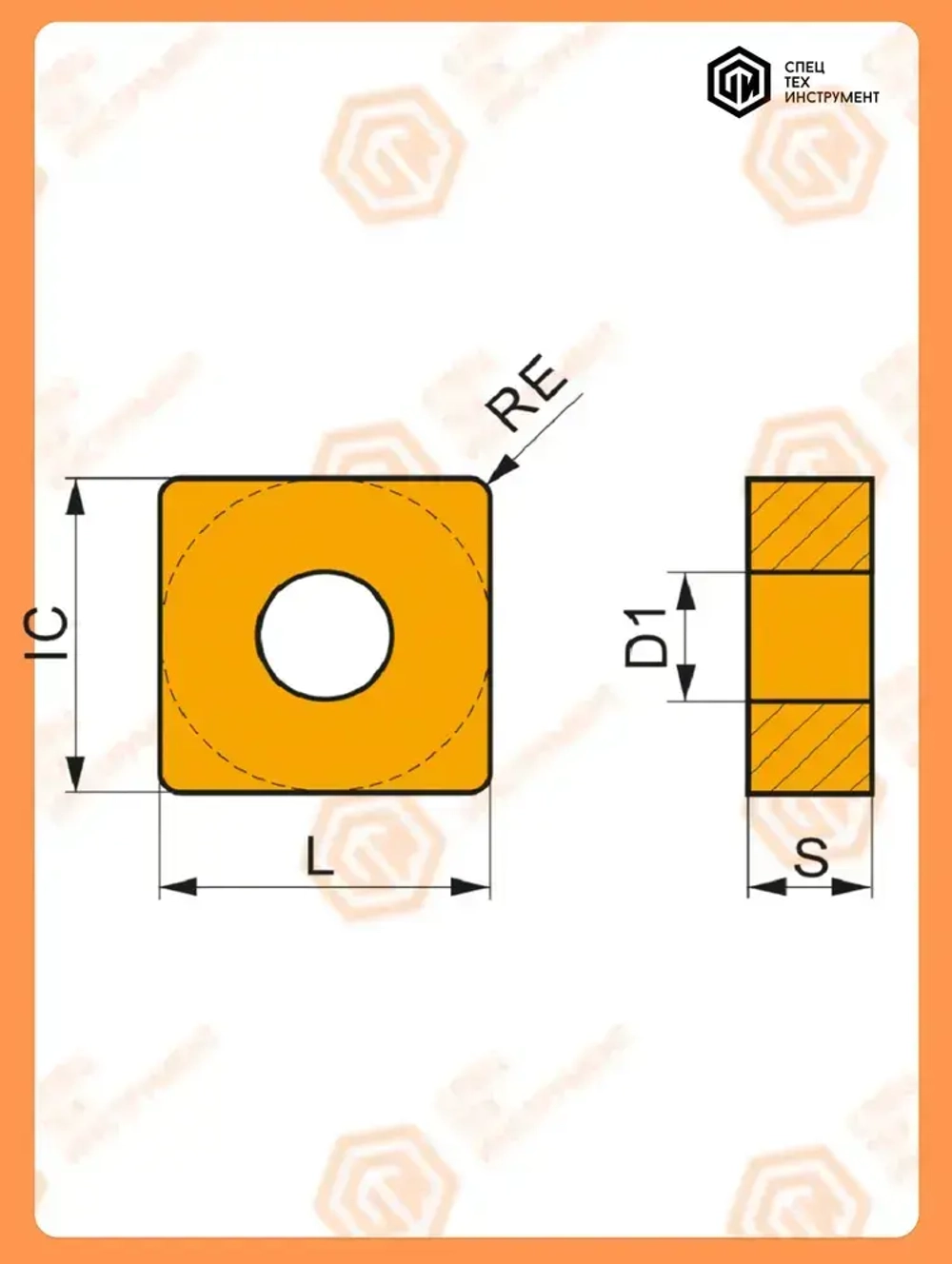 Пластина SEET120308PER-PM STU225J STI 1 штука СпецТехИнструмент