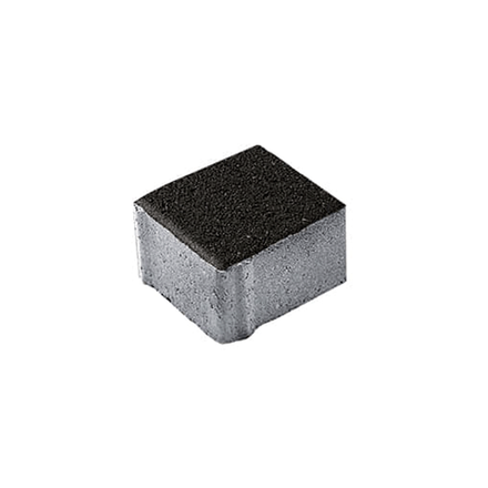 Тротуарная плитка КВАДРАТ 100х100 мм - Гранит Черный