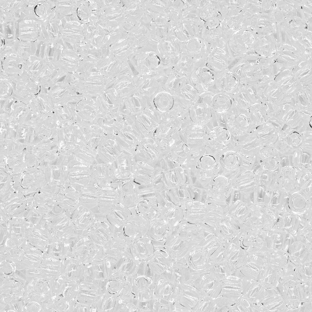 Японский бисер TOHO Round 11/0 (№1), прозрачный