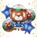Набор шаров 5 шт «Медвежонок - Моряк»