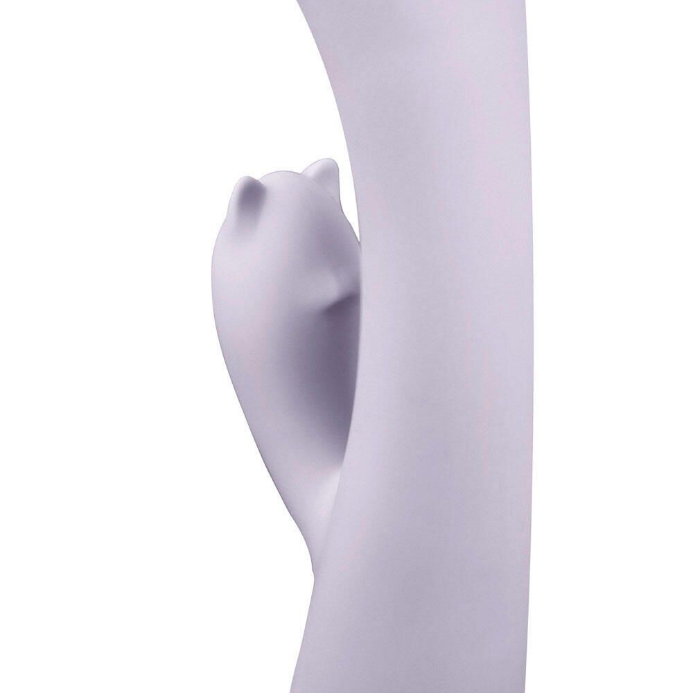 Сиреневый вибратор-кролик Sofia - 20,6 см. (Цвет: сиреневый)