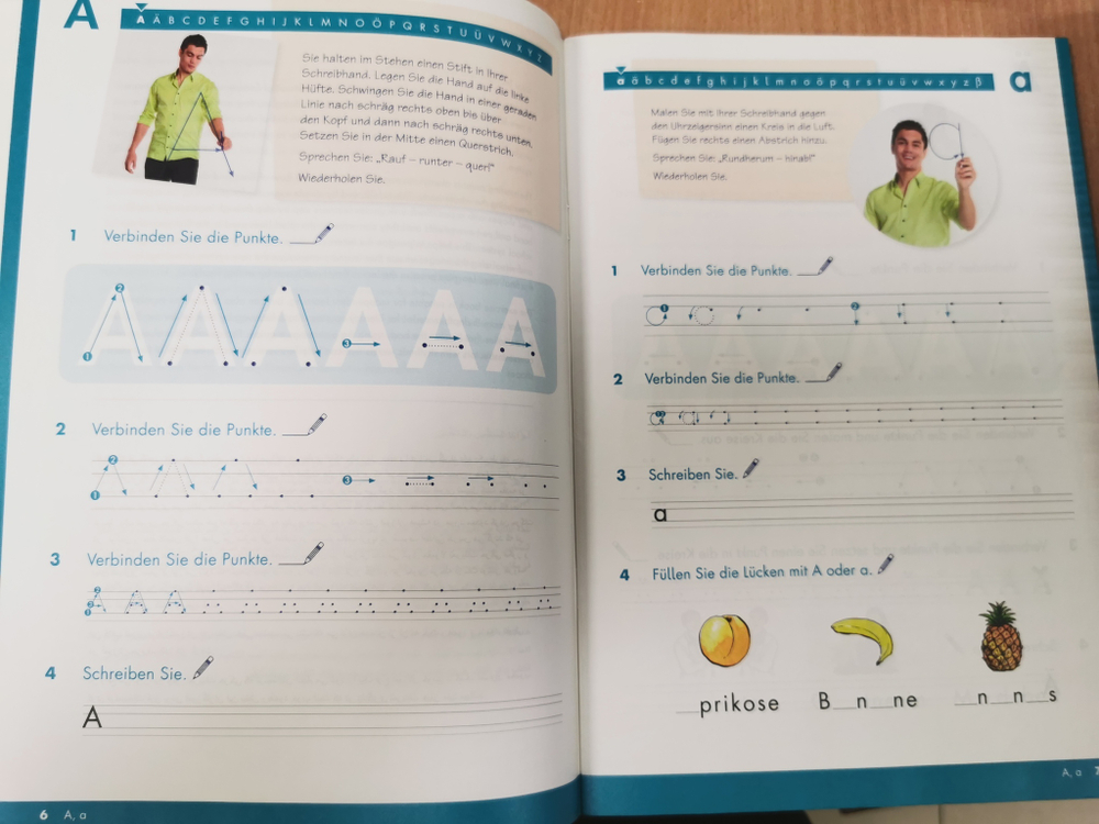 Erste Hilfe Deutsch – Alphabetisierung fur Erwachsene- Schwungübungen
