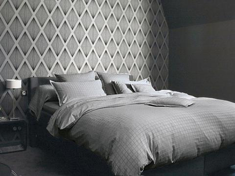 Постельное белье 2 спальное евро Blanc des Vosges Palace ardoise