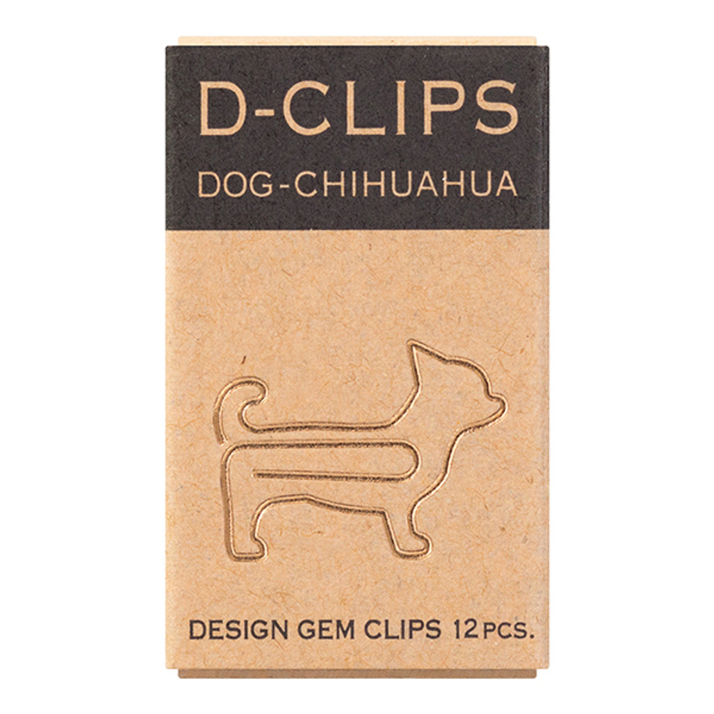 Midori D-Clips Dog-Chihuahua 43346-006 - купить скрепки с доставкой по Москве, СПб и России