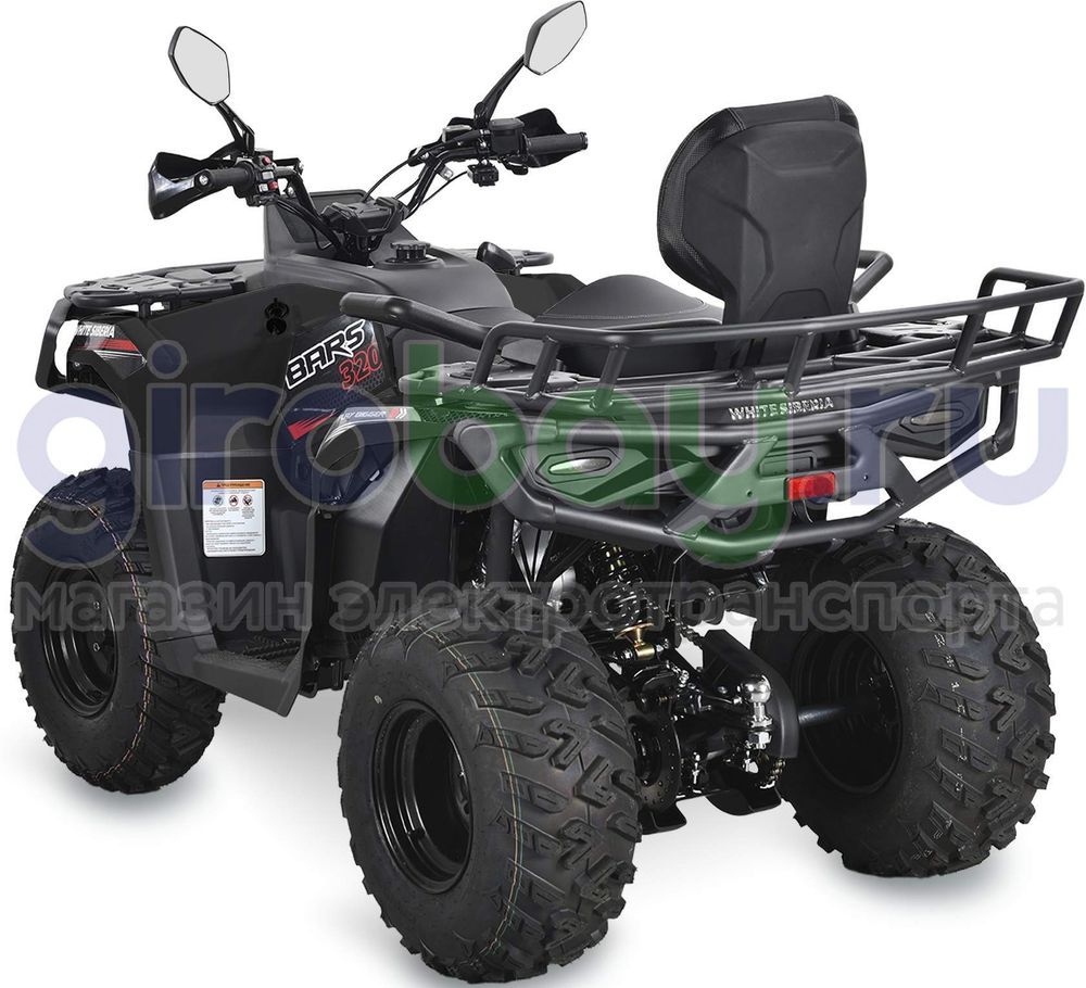 Бензиновый квадроцикл WHITE SIBERIA BARS 320 - Чёрный фото №5