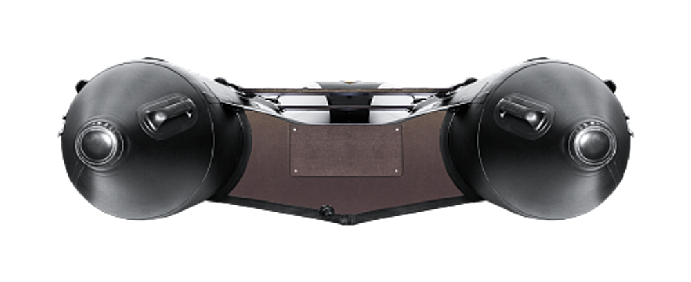 Лодка ПВХ Ривьера Максима 3600 СК "Комби"  светло-серый/черный