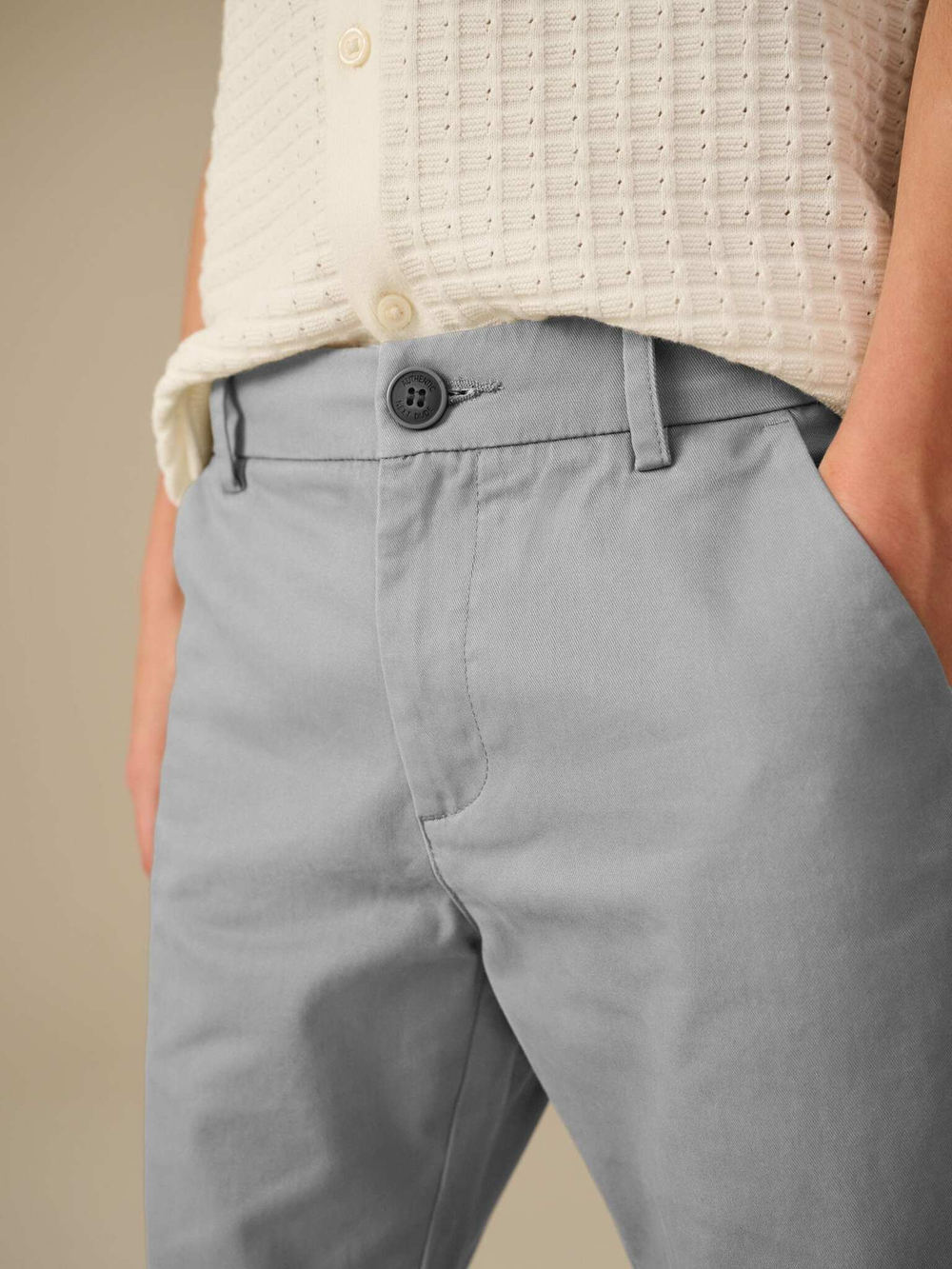 Брюки чинос для мальчика Next E41-894, Серый