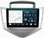 Магнитола для Chevrolet Cruze 2009-2012 (черный/серебро) - Redpower 045 Android 10, ТОП процессор, 6Гб+128Гб, CarPlay, SIM-слот
