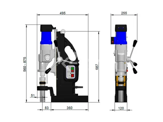 Магнитный сверлильный станок BDS MAB-1300