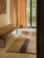 Шерстяной стираемый ковер Lorena Canals Chroma Stripes Dusty Pink R (80 x 230 см)