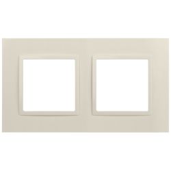 Рамка для розеток и выключателей ЭРА Elegance 14-5012-02 Classic, на 2 поста, слоновая кость