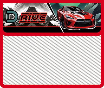 Папка д/тетрадей А5 пластик, на липучке, без уголка 230/190/50 "Ride and road 2025" (Пчелка)