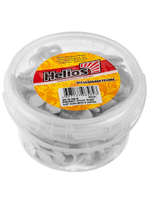 Виброхвост несъедобный Helios Shaggy 3,35"/8,5 см Pepper Green & Orange 100шт. (HS-16-018-N)