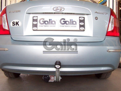 Фаркоп оцинкованный Galia H071A для Hyundai Accent 2006-2010(паспорт и сертификат в комплекте)(без электрики)