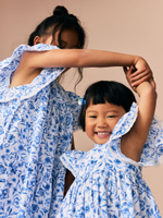 Платье для девочки Next E86-996, Белый, Синий