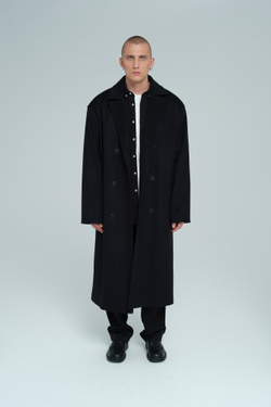 Пальто из шерсти и кашемира | black